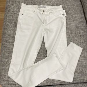 NWT Joe’s Jeans Flawless Skinny Ankle White Jeans Raw Hem Size 26